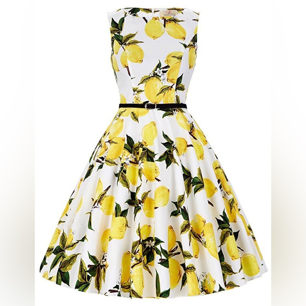 Grace Karin Lemon dress
